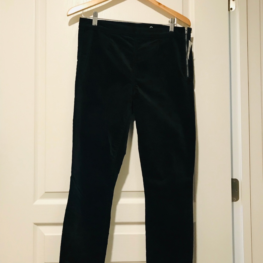 NWT Gap 1969 Black Velvet Side-Zip Jean Legging